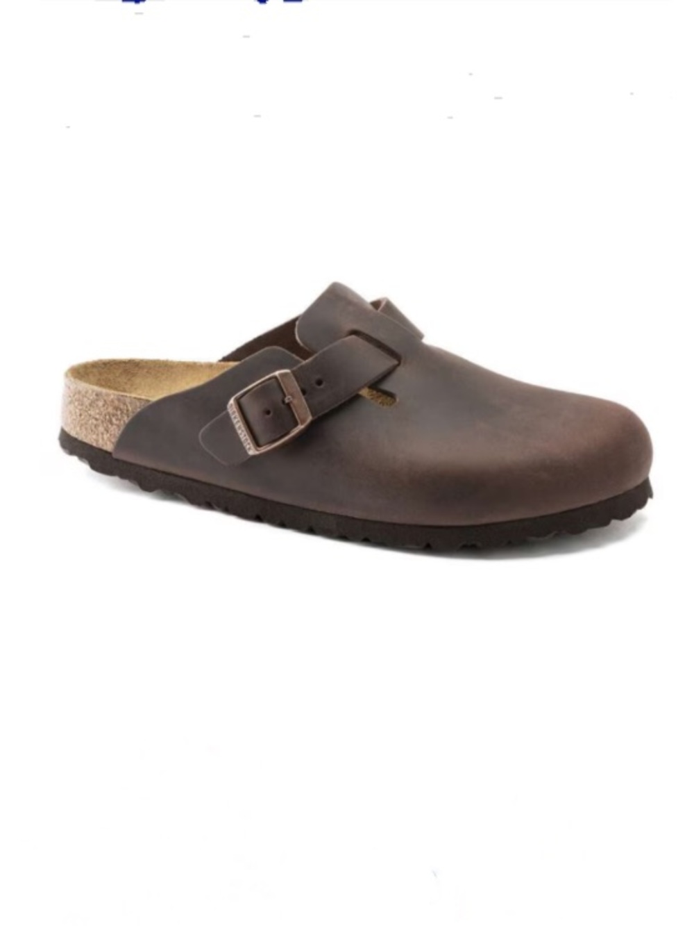 Birkenstock Boston Oiled Leather Clogs Habana Brown
